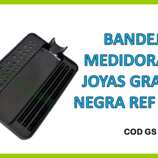 BANDEJA MEDIDIDORA DE JOYAS GRANDES NEGRA