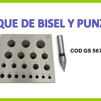 BLOQUE DE BISEL Y PUNZÓN