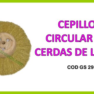 CEPILLO CIRCULAR DE CERDAS DE LATON