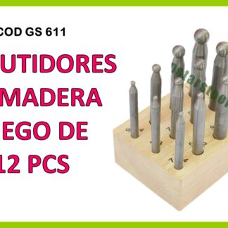 EMBUTIDORES DE MADERA 12 PCS