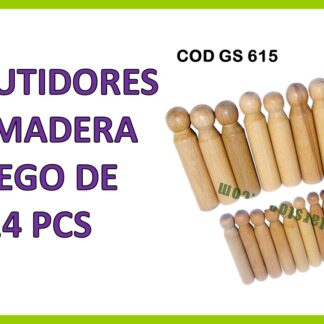 EMBUTIDORES DE MADERA 24 PCS